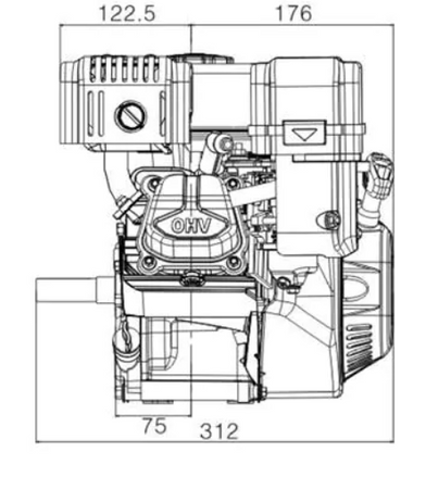 Silnik spalinowy LONCIN G210FD -A wał 20mm