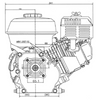 LONCIN H135 4KM, wał 18mm 133cc skoczek Honda GX120 SX4-OH